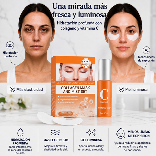Kit de Colágeno Facial | Hidrata, suaviza y revitaliza tu piel